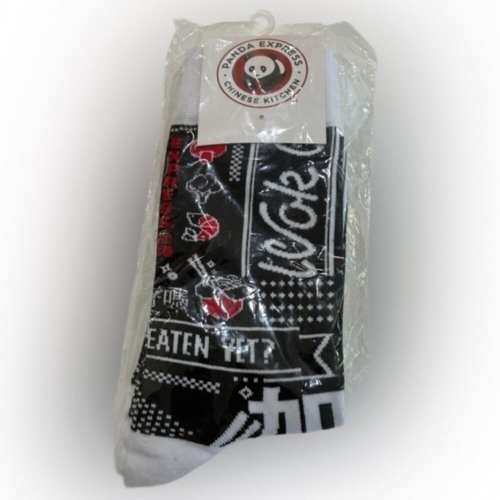 Panda Express Restaurant Crew Socks New In Package Chinese Kitchen Novelty